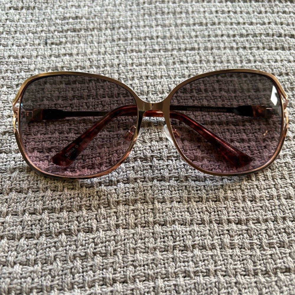 Stylish Brown & Rose Gold Sunglasses